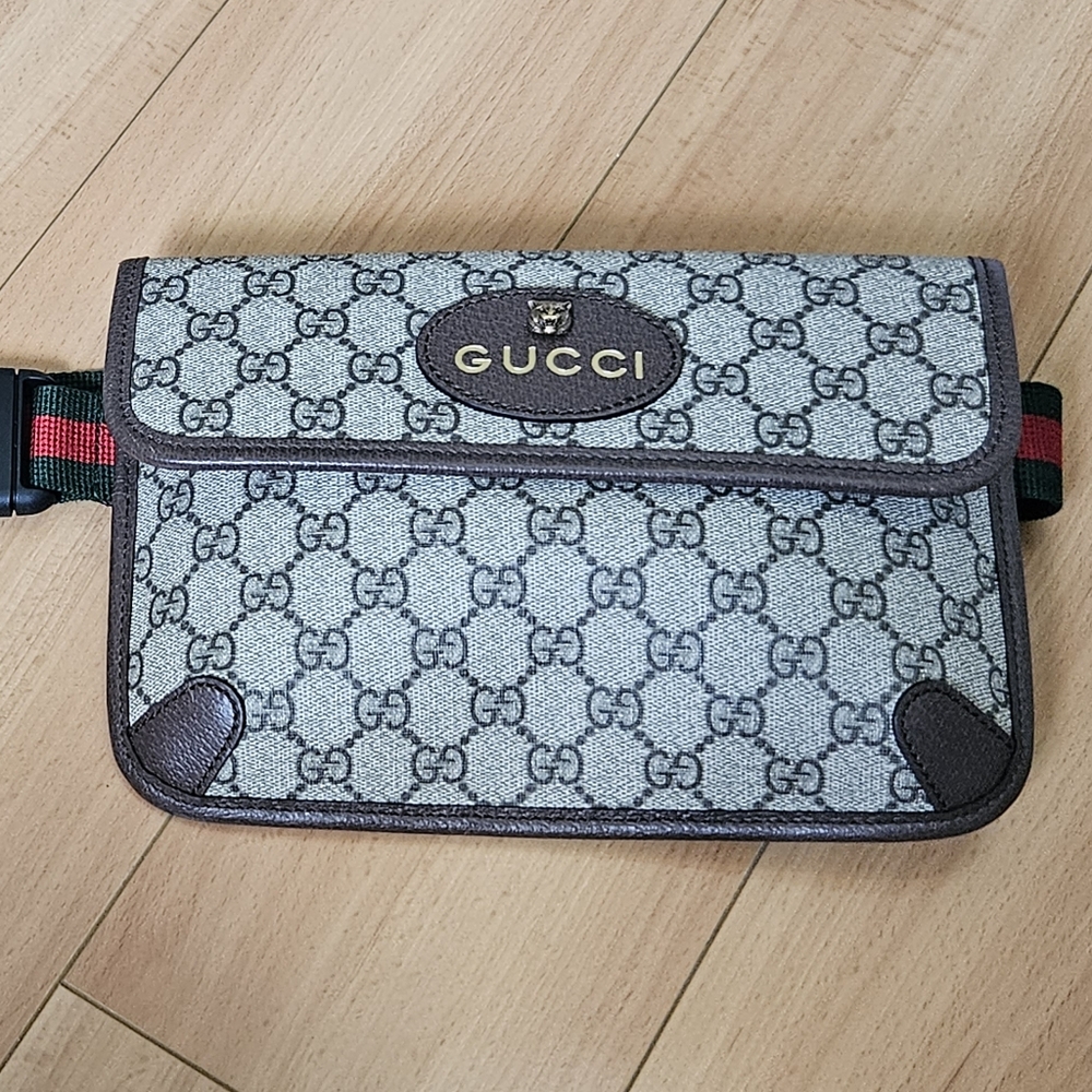 Gucci Brown and Green Men's Bag
